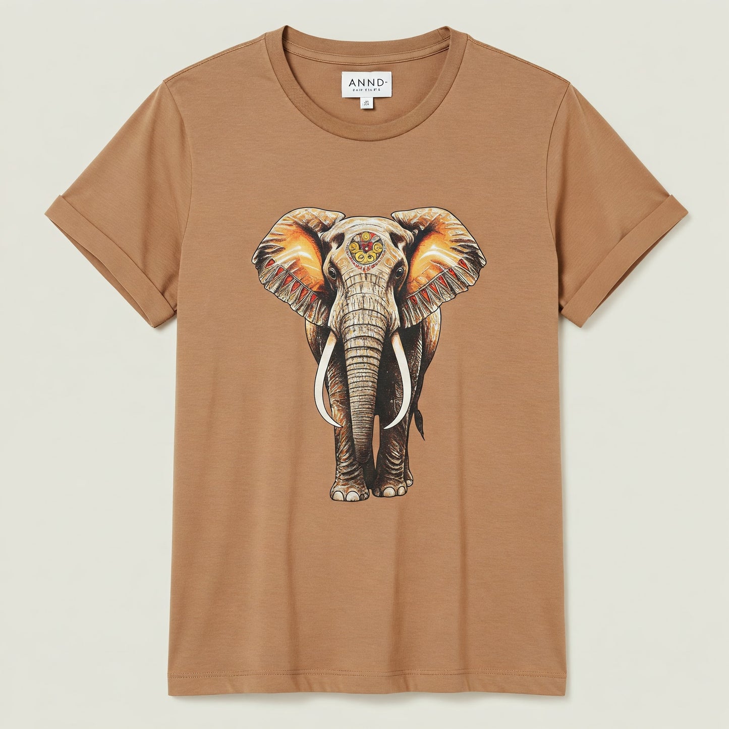 Éléphant T-shirt Sable
