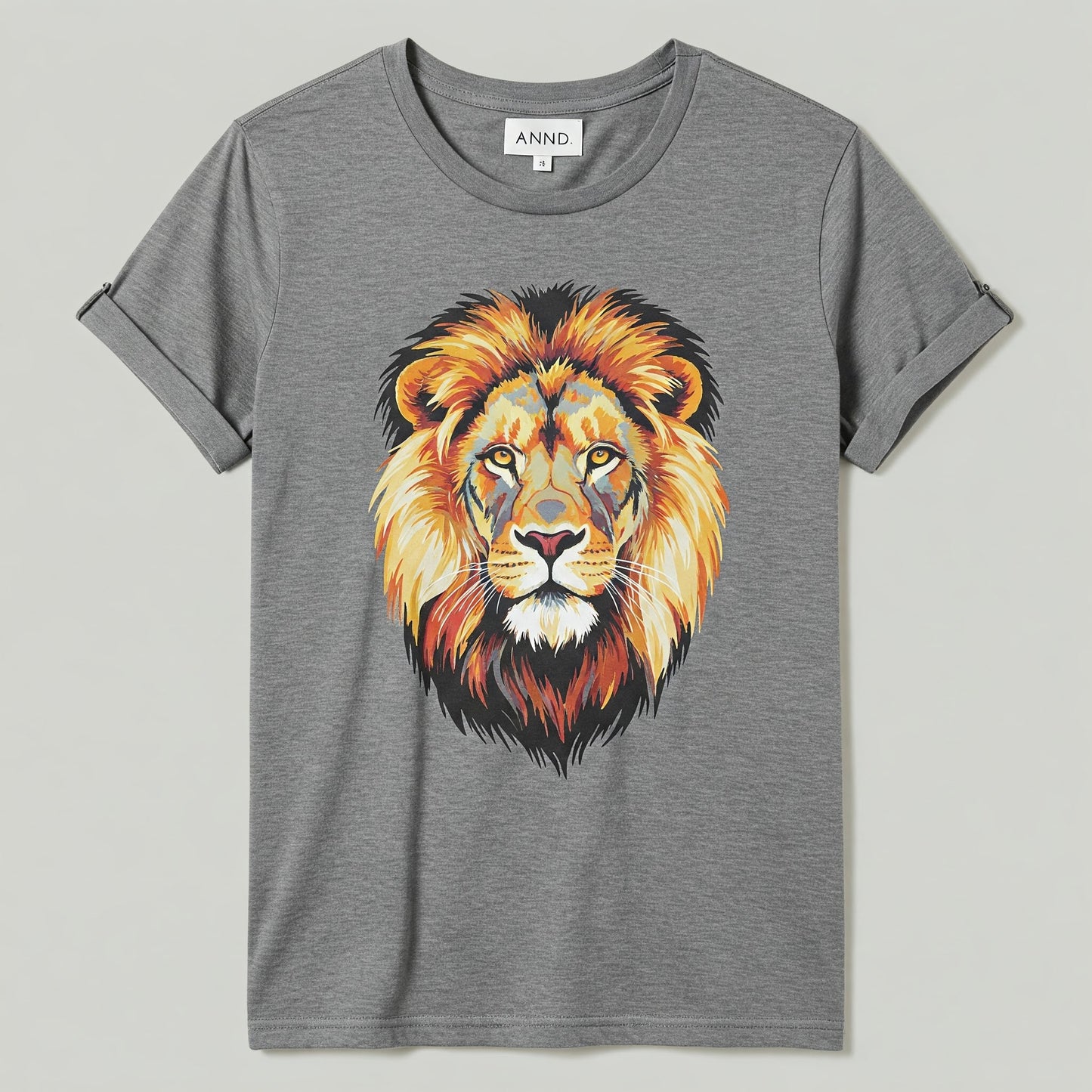 Lion T-shirt Gris