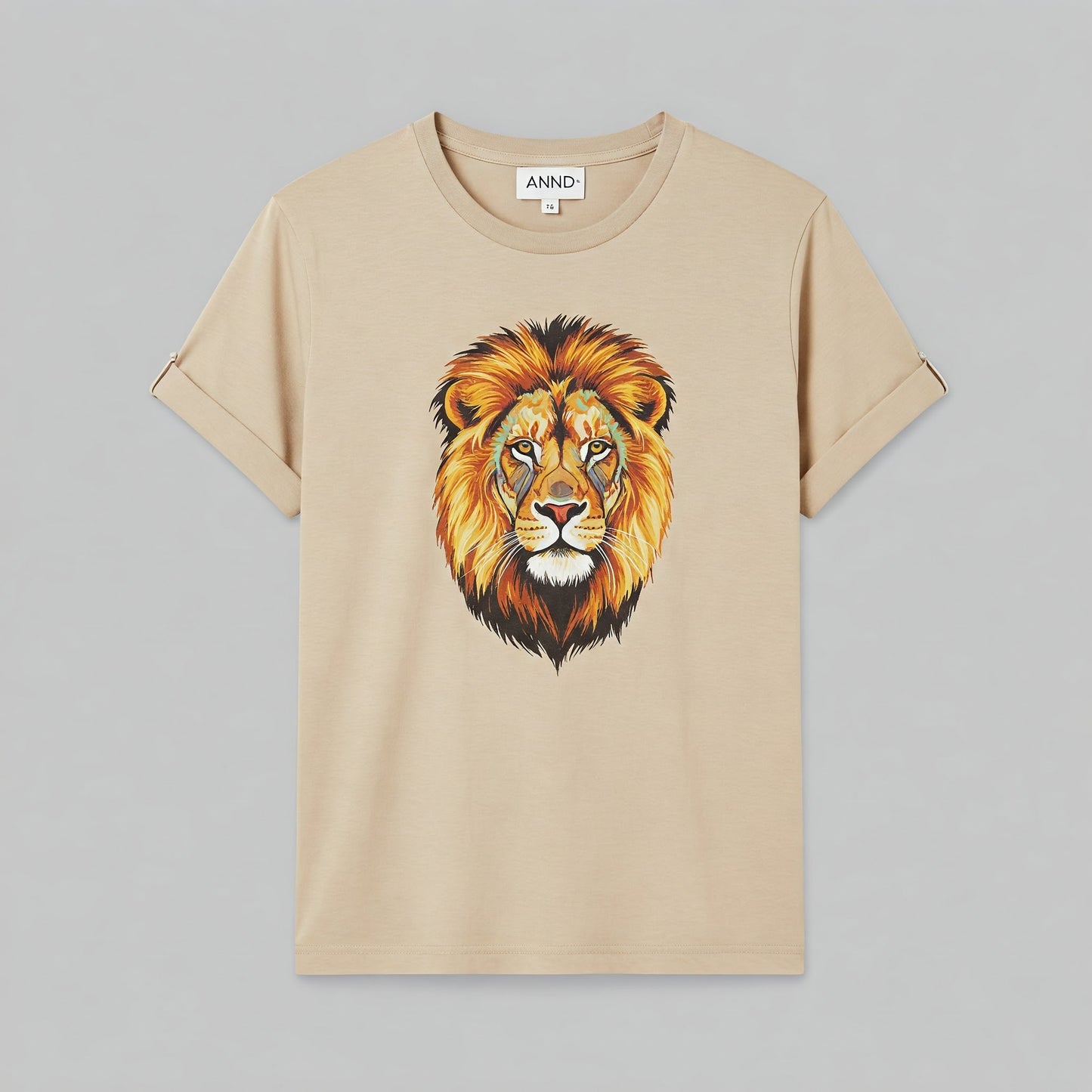 Lion T-shirt Beige