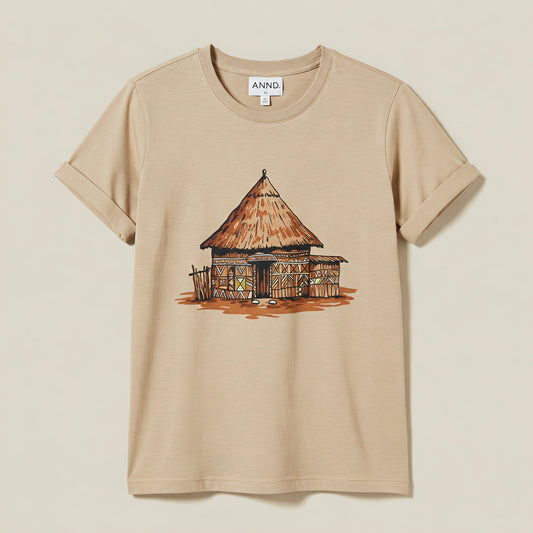 Case T-shirt Beige