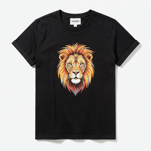 Lion T-shirt Black