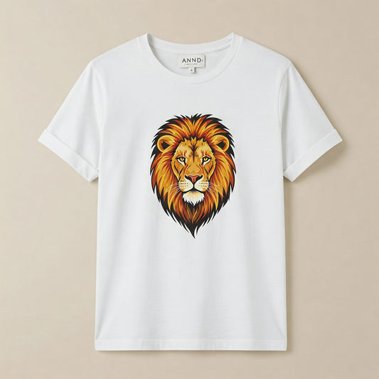 Lion T-shirt Blanc