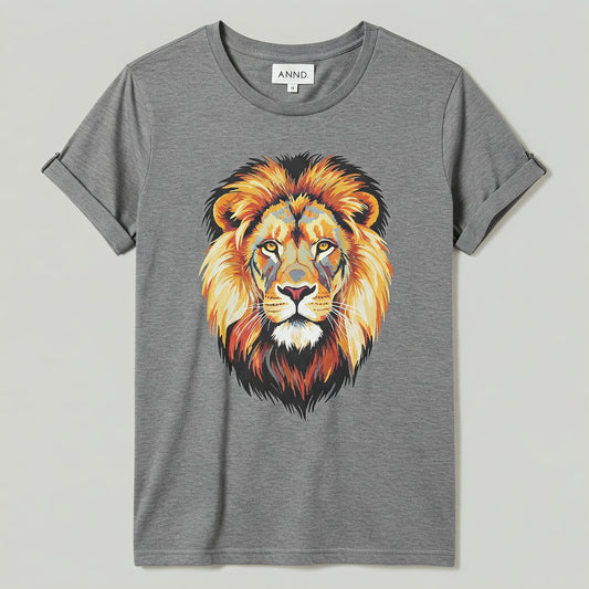 Lion T-shirt Gris