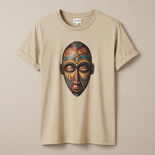 Masque Icon T-shirt Beige