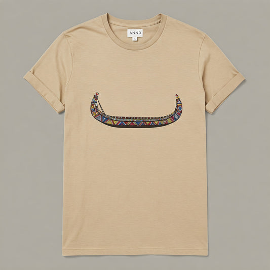 Pirogue T-shirt Beige